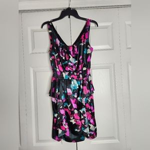 Cute & Fun multicolor peplum dress
